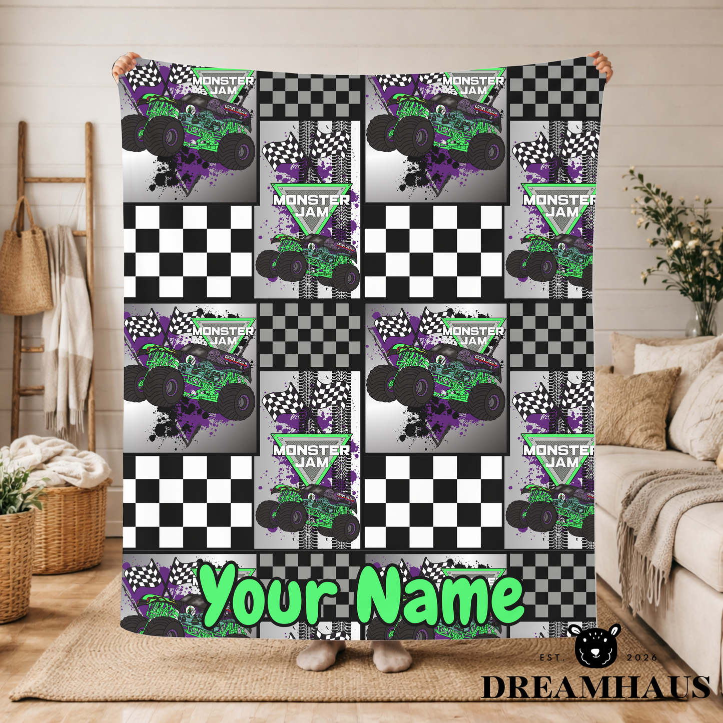 PRE-ORDER - Monster Truck - Throw Blanket