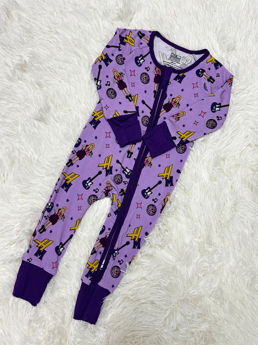 Midnight Popstar - Zip Romper